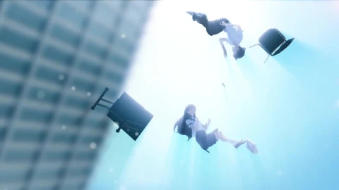 Falling Anime Couple HD Live Wallpaper For PC - Free Live Wallpaper