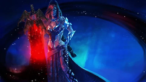 Female Wielding The Legendary Greatsword Twilight Guild Wars 2 HD Live Wallpaper For PC - Free Live Wallpaper
