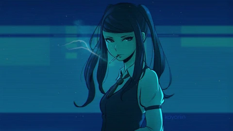 Julianne Stingray Smoking Va 11 Hall A Cyberpunk Bartender Action HD Live Wallpaper For PC - Free Live Wallpaper