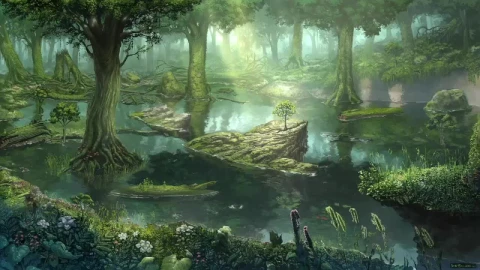 Mysterious Forest Stream HD Live Wallpaper For PC - Free Live Wallpaper