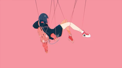 Anime Girl Hanging HD Live Wallpaper For PC - Free Live Wallpaper