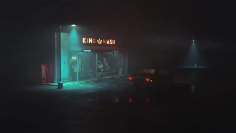 Washing Machine Shop At Night HD Live Wallpaper For PC - Free Live Wallpaper