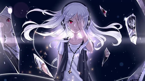 Broken Mirror Anime Girl HD Live Wallpaper For PC - Free Live Wallpaper