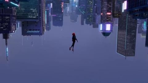 Spider Man Upside Down Spider Man Into The Spider Verse HD Live Wallpaper For PC - Free Live Wallpaper