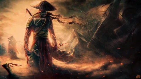 Oni Samurai In The Rain HD Live Wallpaper For PC - Free Live Wallpaper