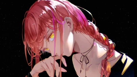 Makima Portrait Chainsaw Man HD Live Wallpaper For PC - Free Live Wallpaper