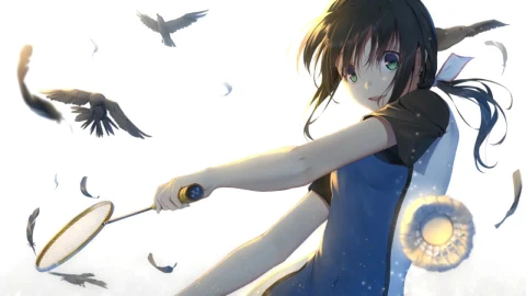 Hanesaki Ayano Playing Badminton Hanebado HD Live Wallpaper For PC - Free Live Wallpaper