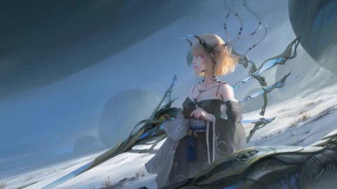Fantasy Girl On A Strange Planet HD Live Wallpaper For PC - Free Live Wallpaper