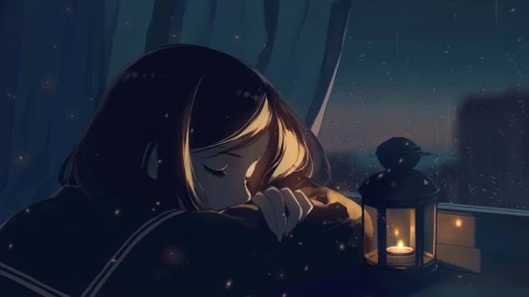 Anime Girl Falling Asleep Beside The Window HD Live Wallpaper For PC - Free Live Wallpaper