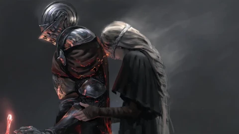 Fire Keeper And Knight Dark Souls 3 HD Live Wallpaper For PC - Free Live Wallpaper