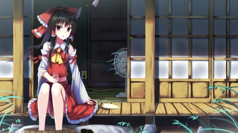 Hakurei Reimu Relaxing Touhou HD Live Wallpaper For PC - Free Live Wallpaper