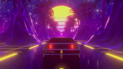 Retro Car Vaporwave HD Live Wallpaper For PC - Free Live Wallpaper