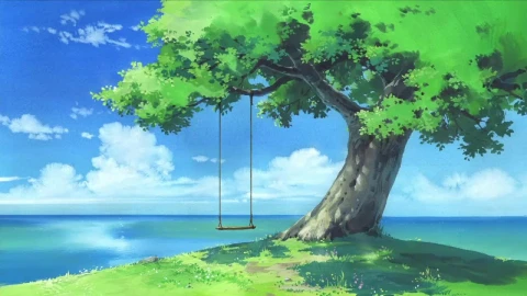 Swing Near The Sea HD Live Wallpaper For PC - Free Live Wallpaper