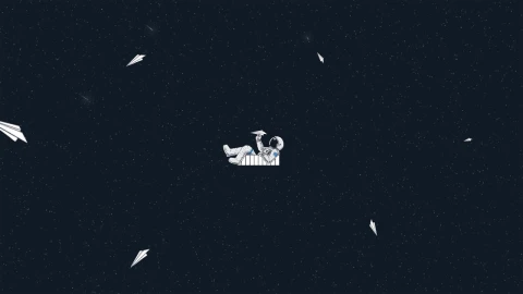Astronaut Paper Plane HD Live Wallpaper For PC - Free Live Wallpaper