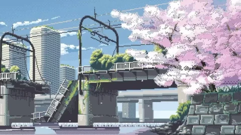 Broken Bridge Pixel HD Live Wallpaper For PC - Free Live Wallpaper