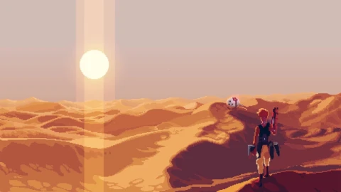Sci Fi Desert Pixel HD Live Wallpaper For PC - Free Live Wallpaper