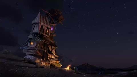 Night Campfire Artifact HD Live Wallpaper For PC - Free Live Wallpaper