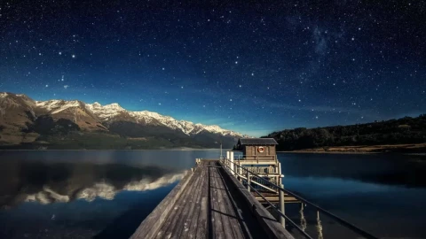Wood Cabin Middle Lake HD Live Wallpaper For PC - Free Live Wallpaper
