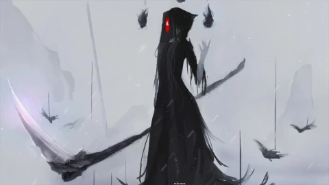Mysterious Girl With Death Scythe HD Live Wallpaper For PC - Free Live Wallpaper