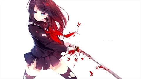 Samurai School Girl HD Live Wallpaper For PC - Free Live Wallpaper