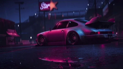 Porsche In The Rain HD Live Wallpaper For PC - Free Live Wallpaper