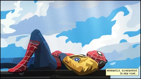 Spider Man Listening To Music At Somewhere In New York HD Live Wallpaper For PC - Free Live Wallpaper