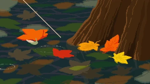 Leaves Floating On Water Surface HD Live Wallpaper For PC - Free Live Wallpaper