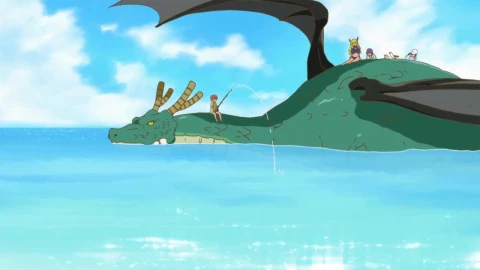 Fishing On The Back Of A Dragon Miss Kobayashis Dragon Maid HD Live Wallpaper For PC - Free Live Wallpaper