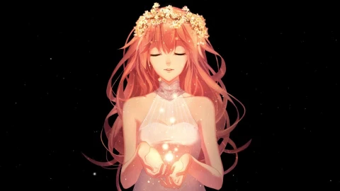 Anime Girl Wearing Flower Crown HD Live Wallpaper For PC - Free Live Wallpaper
