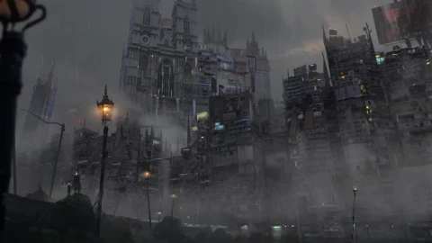 Rain In The Sci Fi City HD Live Wallpaper For PC - Free Live Wallpaper