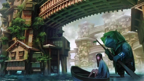 Girl Boat Travelling Dreamy World HD Live Wallpaper For PC - Free Live Wallpaper