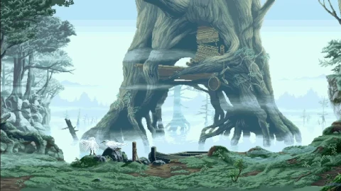 Giant Tree Pixel HD Live Wallpaper For PC - Free Live Wallpaper