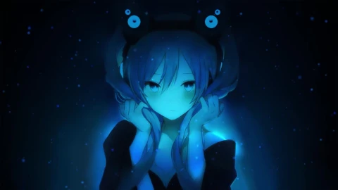 Anime Girl With Headphones HD Live Wallpaper For PC - Free Live Wallpaper