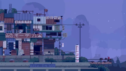 Mountain Motel Pixel HD Live Wallpaper For PC - Free Live Wallpaper