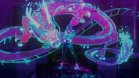 Kda Akali Neon Dragon League Of Legends HD Live Wallpaper For PC - Free Live Wallpaper