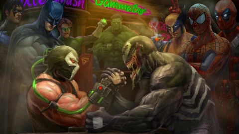 Venom Vs Bane Arm Wrestling HD Live Wallpaper For PC - Free Live Wallpaper