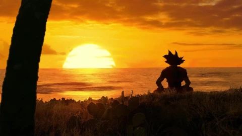 Goku Watching Sunset Dragon Ball HD Live Wallpaper For PC - Free Live Wallpaper