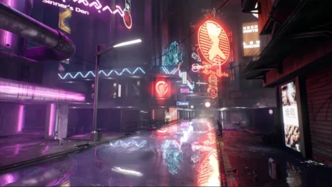 Cyberpunk Street HD Live Wallpaper For PC - Free Live Wallpaper