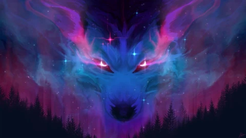 Galaxy Wolf HD Live Wallpaper For PC - Free Live Wallpaper