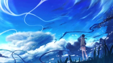 Amano Hina Looking At The Sky Weathering With You HD Live Wallpaper For PC - Free Live Wallpaper