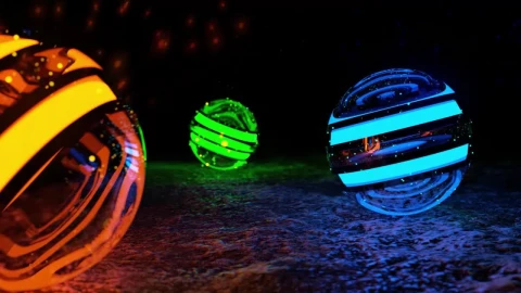 Abstract Neon Balls HD Live Wallpaper For PC - Free Live Wallpaper