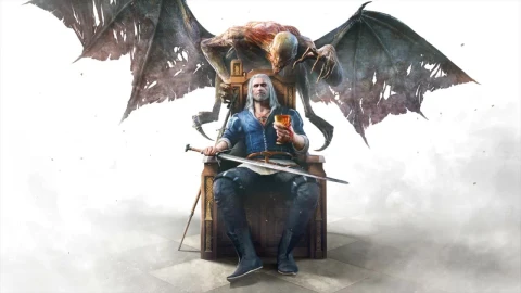 Geralt Drinking Wine The Witcher 3 Wild Hunt Blood And Wine HD Live Wallpaper For PC - Free Live Wallpaper