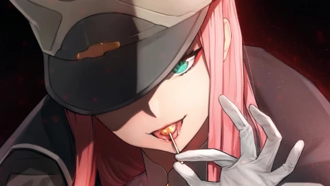 Zero Two Lollipop Darling In The Franxx HD Live Wallpaper For PC - Free Live Wallpaper