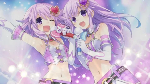 Neptune And Nepgear Singing Together Hyperdimension Neptunia HD Live Wallpaper For PC - Free Live Wallpaper