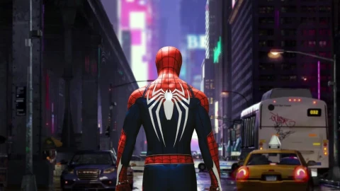 Spider Man On The Street Spiderman Into The Spiderverse HD Live Wallpaper For PC - Free Live Wallpaper