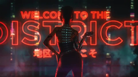 Cyberpunk Cyborg Girl HD Live Wallpaper For PC - Free Live Wallpaper