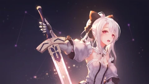 Illyasviel Von Einzbern Holding Excalibur Fate Stay Night HD Live Wallpaper For PC - Free Live Wallpaper