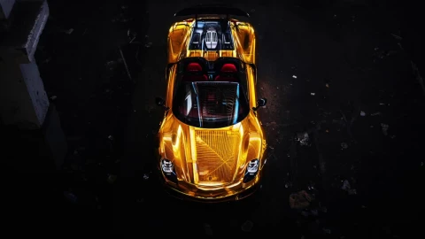 Gold Porsche HD Live Wallpaper For PC - Free Live Wallpaper