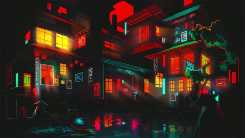 The Neon Shallows HD Live Wallpaper For PC - Free Live Wallpaper