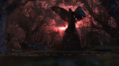 Raining In The Cemetery HD Live Wallpaper For PC - Free Live Wallpaper